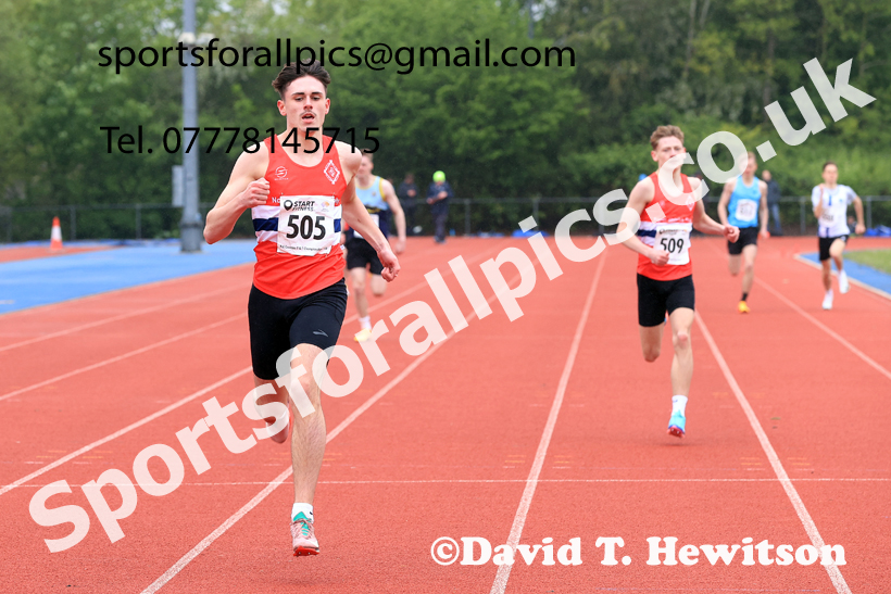 400 metres, 2026 North Eastern Track and Field Champs, Shildon, County Durham. Photo: David T. Hewitson/Sports for All Pics